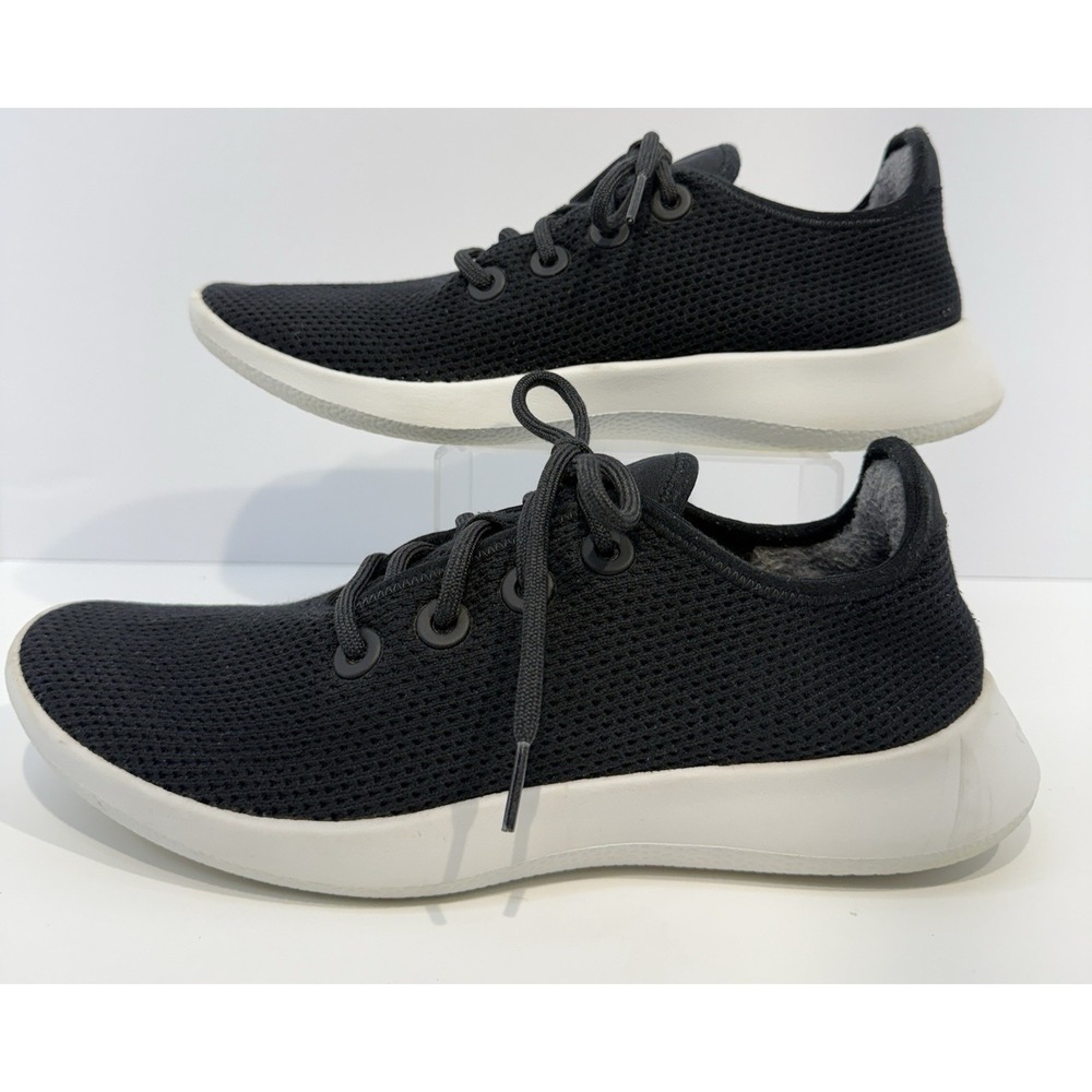 Allbirds Tree Runners Black Wool Knit Sneakers Men's Size 10 Casual Shoes